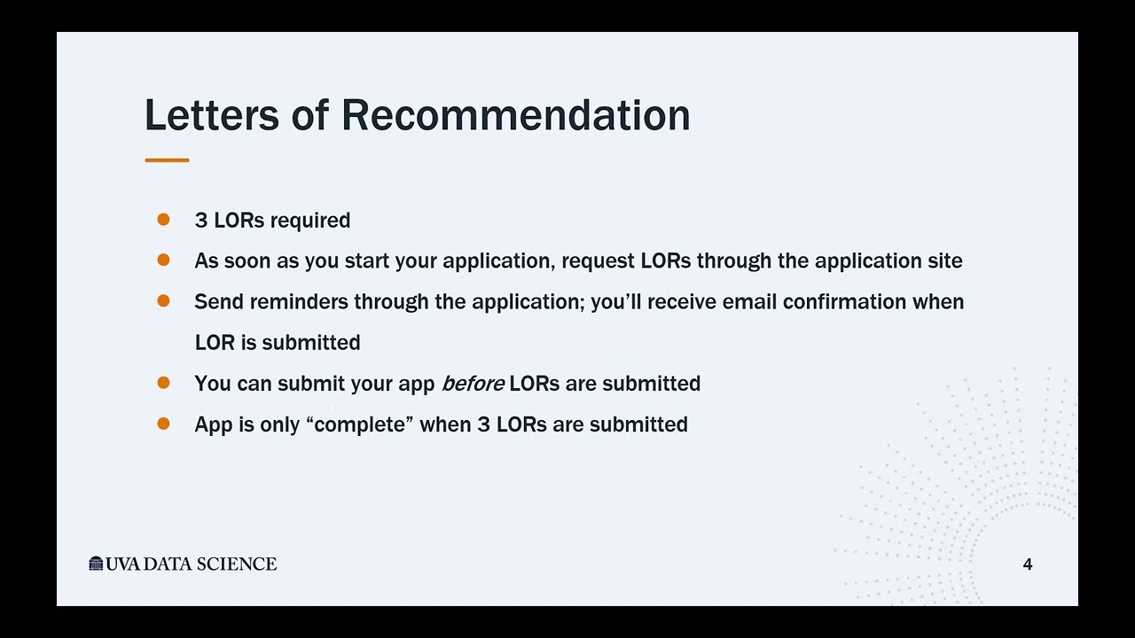 University Of Virginia Graduate School Application Recommendation Letters