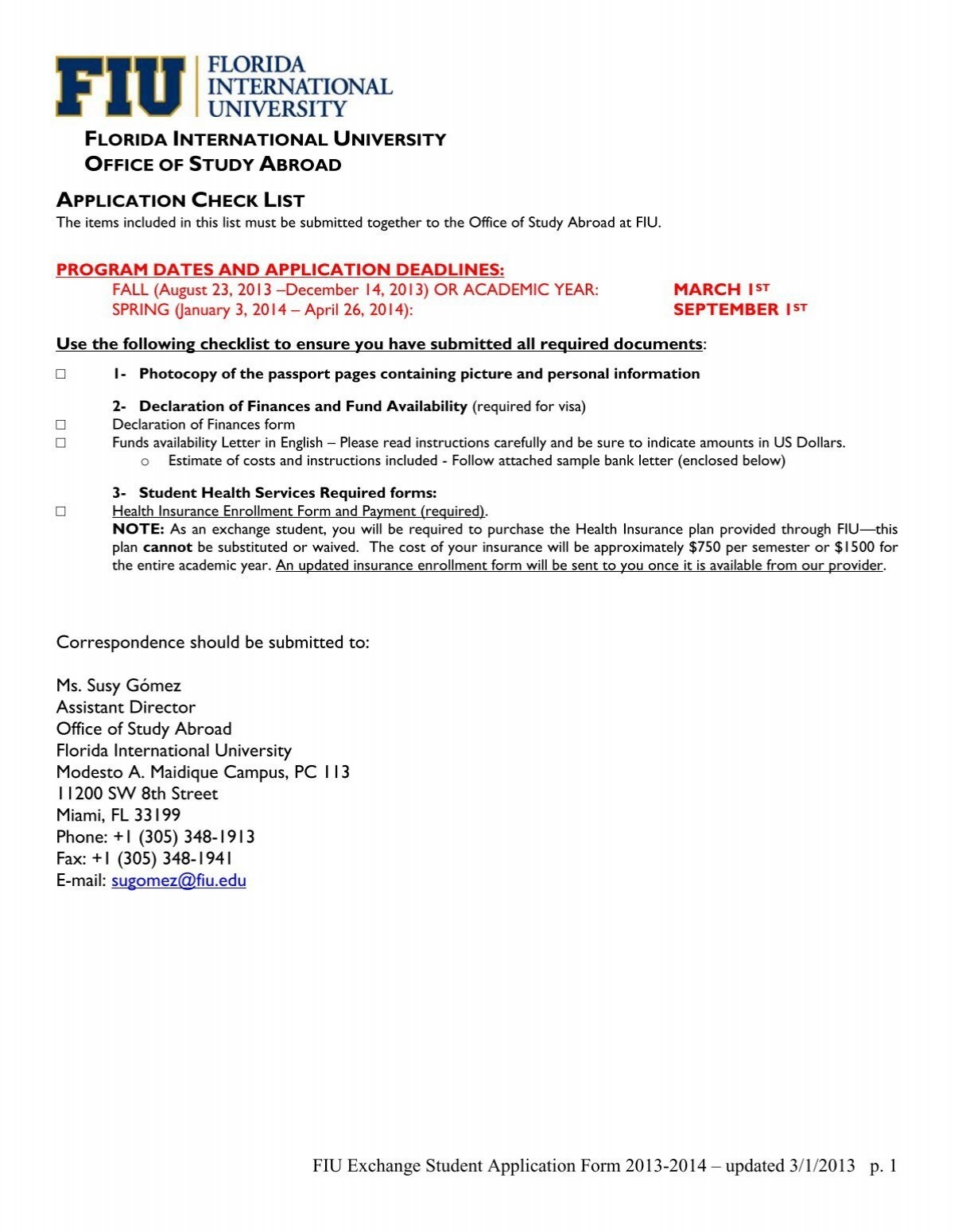 Official Bank Letter For International Student University Application