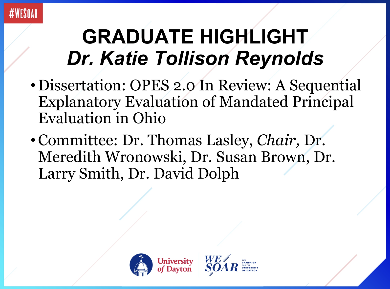 Educational Leadership PhD University Of Dayton Ohio