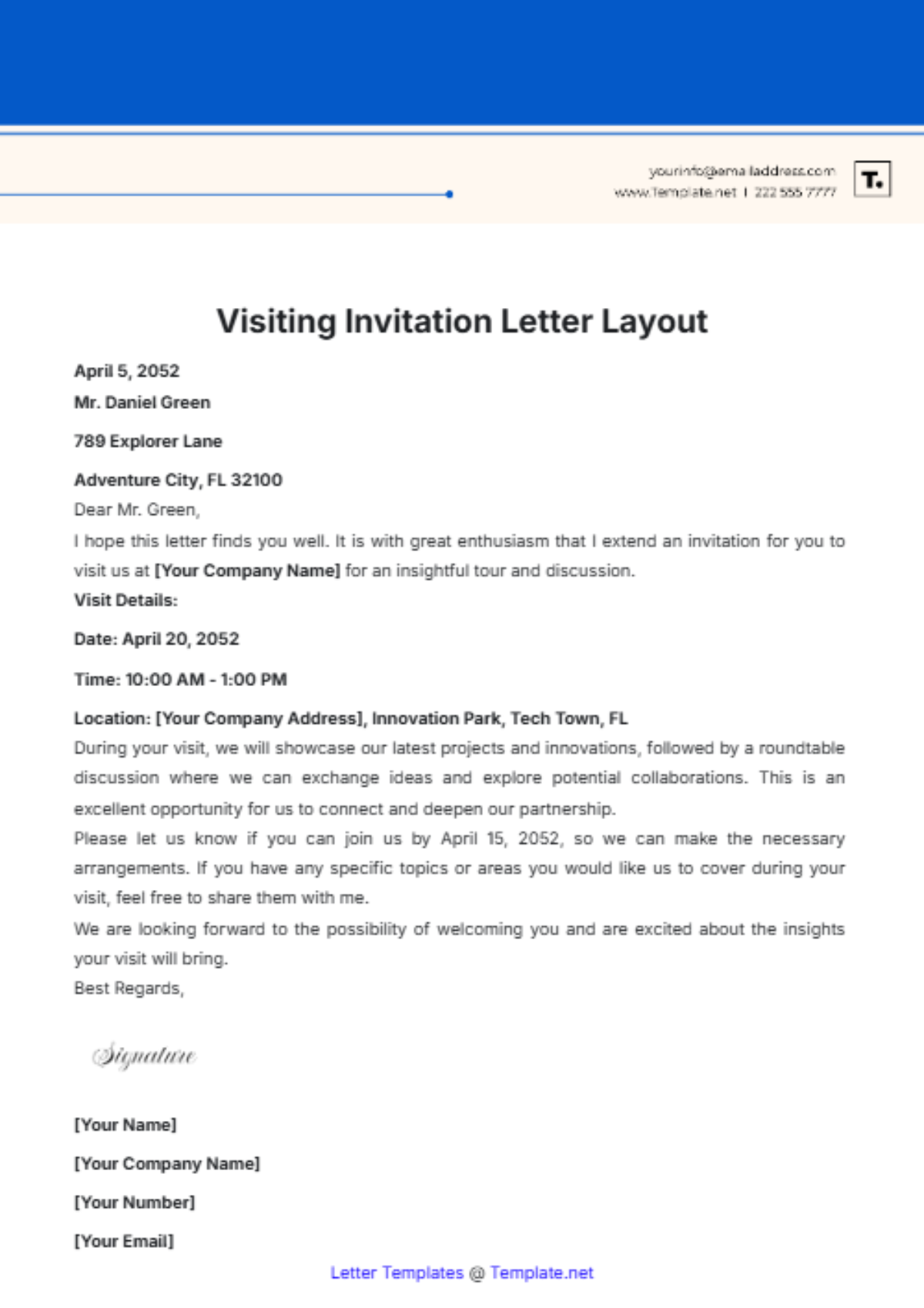 Parents Visit Invitation Letter For Visa Application University Of Maryland