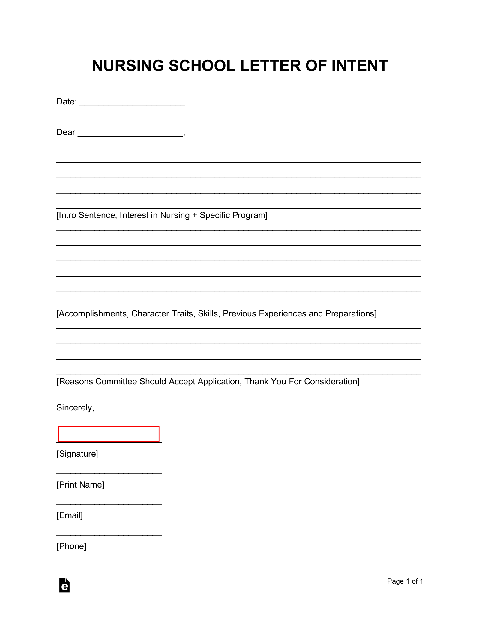 University Of Washington Letter Of Intent Md Applicant