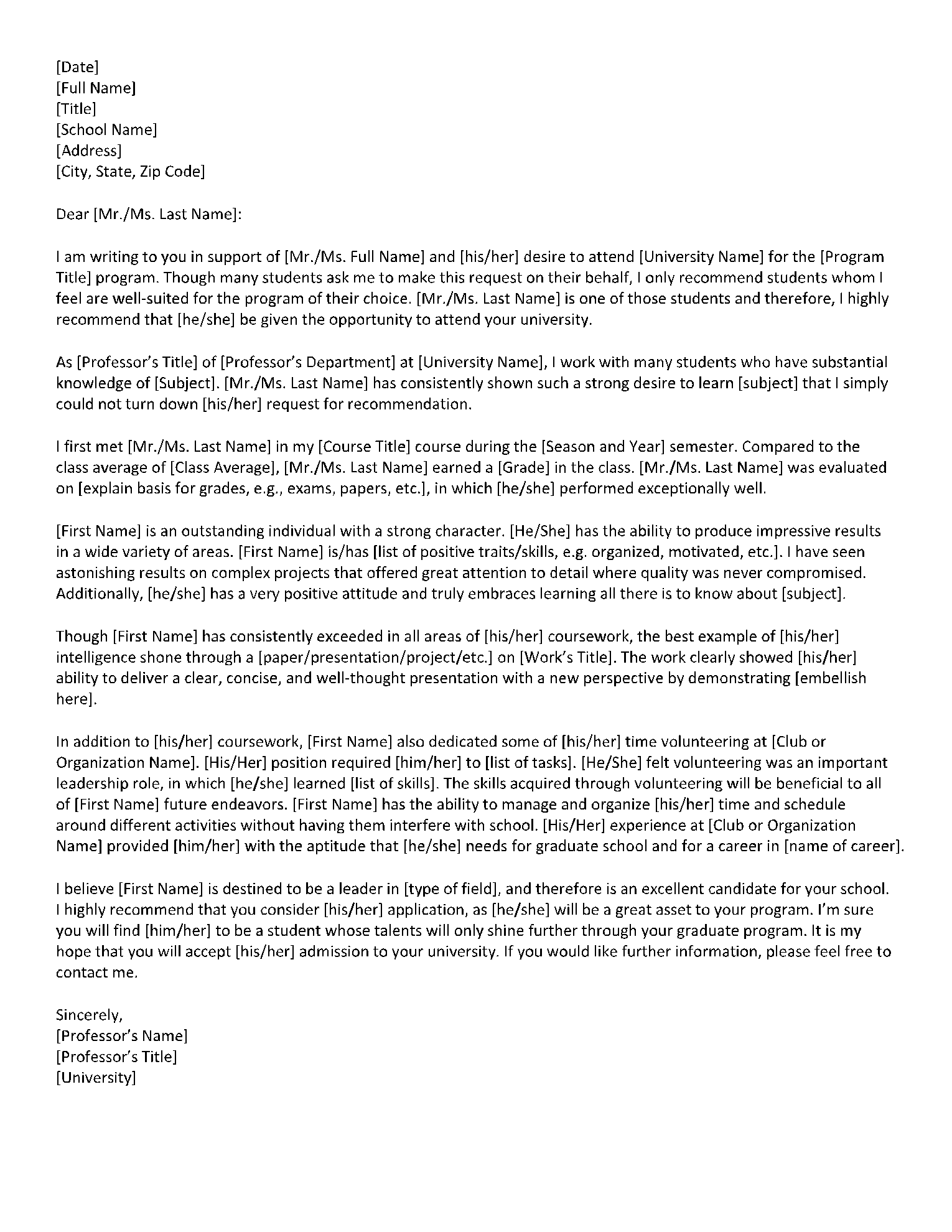 Recommendation Letter For University Of Kentucky Recommendation Letter For College Applicant