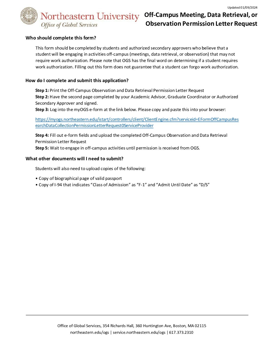 Northeastern University Graduate School Application Decision Letter Date