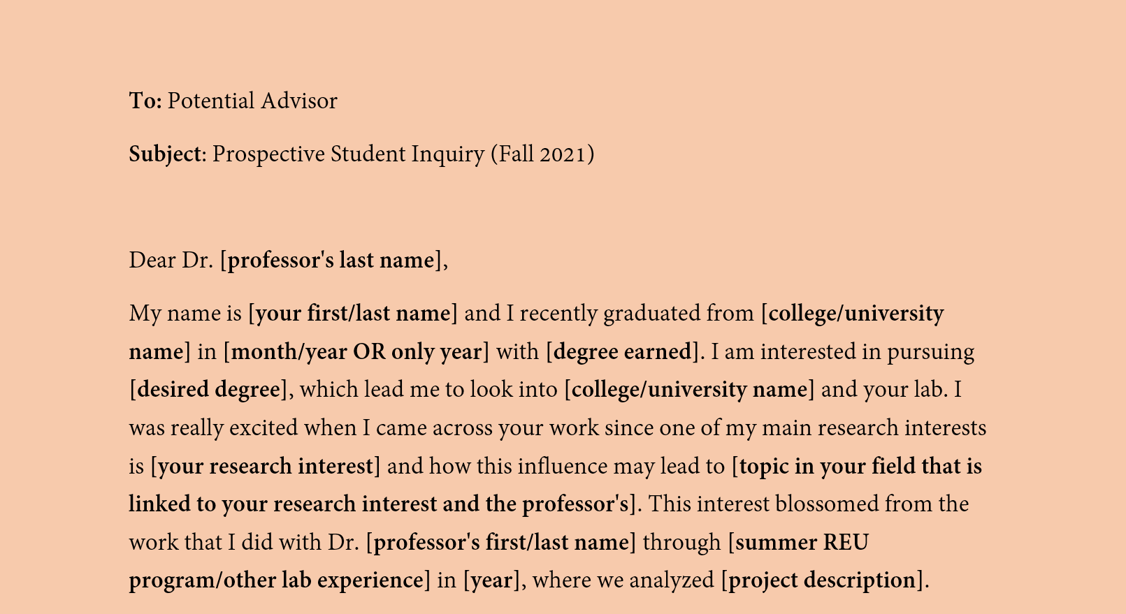 PhD Admissions Emailing Potential Advisors A First Gen s Guide To Grad School How To Get In Survive And Thrive