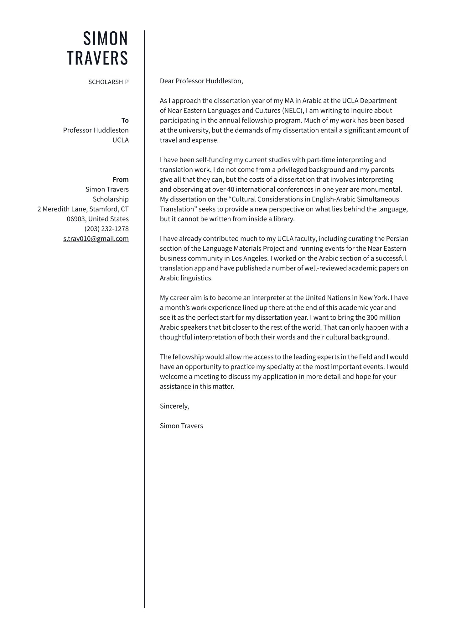 Scholarship Cover Letter Examples Expert Tips Resume io